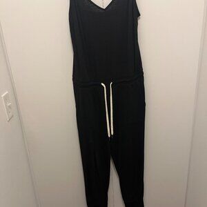 Black Jersey Jumpsuit
